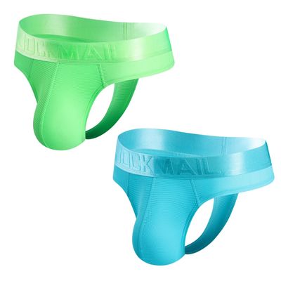 JOCKMAIL 2PCS/Pack Mens Thongs Sexy Men Thongs Underwear G-String Thongs for Men
