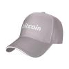 ARESU Bitcoin Logo Baseball Cap Men's Caps Unisex Trucker Hat Adjustable Golf Hats Gray view 1