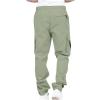 Cargo Pants for Men, Men's Pants with Pockets Joggers Men Athletic Pants Workout, Jogging, Running Winter Pants Casual Pants Zipper Working Pants Cotton Black Pants Sweats (S, Mint Green) view 3