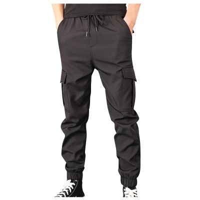 Cargo Pants for Men, Men's with Pockets Tapered Joggers Men Athletic Pants Workout, Jogging, Running Joggers Mens Black Work Pants Zipper Cotton Pants Camo Pants Sweats Pants (5XL, Black)