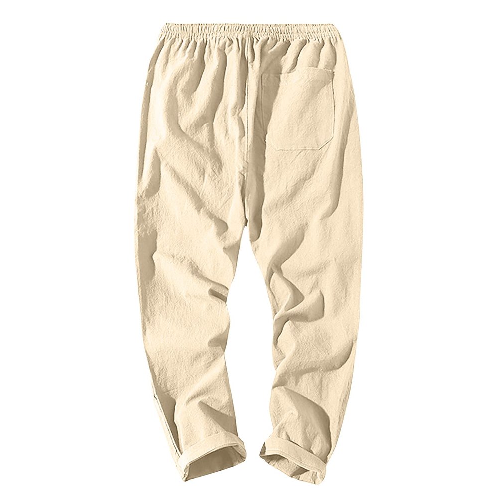 Mens Pants Casual, Joggers with Deep Pockets in Loose-Fit Style Cargo Pants Relaxed Fit Men Khaki Pants Camo Flared Pants Jeans Pants Cargos Work Pants Side Pants Work (4XL, Khaki)