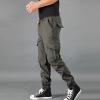 Mens Cargo Pants, Men's with Pockets Tapered Joggers for Men Athletic Pants Workout, Jogging, Running Track Pants Jogger Camo Pants Black Working Pants Zipper Pants Sweats (XXL, Green) view 3