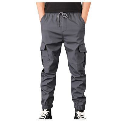 Mens Joggers, Men's Sweatpants with Pockets Tapered Joggers for Men Athletic Pants Workout, Jogging, Running Gym Pants Gothic Black Jeans Cargo Pants Tactical Pants (L, Gray)