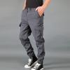 Mens Joggers, Men's Sweatpants with Pockets Tapered Joggers for Men Athletic Pants Workout, Jogging, Running Gym Pants Gothic Black Jeans Cargo Pants Tactical Pants (L, Gray) view 4