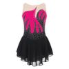 Agoky Girls Shiny Rhinestones Figure Skating Dress Ballet Lyrical Dance Costume Gymnastics Leotard Tutu Skirt Hot Pink 16 Years view 2