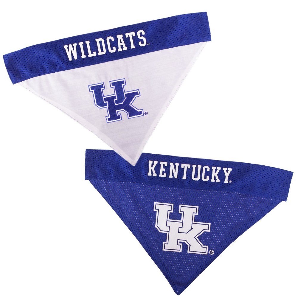 Pets First Collegiate Pet Accessories, Reversible Bandana, Kentucky Wildcats Size XX-Large