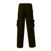 Mens Pants, Men's Cargo Loose Fit Pants Joggers for Men with Pockets, Open Bottom Drawstring Sweat Pants Adult Black Work Pants Baggy Epaulet Pants Tactical Pants (M, Army Green) view 4