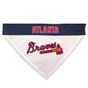 Pets First MLB Atlanta Braves Reversible Bandana Size XX-Large for Dogs & Cats. 2 Sided Sports Bandana,Premium Embroidery Team Logo, All MLB Teams Available view 3