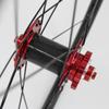 LSRRYD 26'' 27.5'' 29" Mountain Bike Wheelset Carbon Fiber Hub Mountain Bike Wheel Set Quick Release Disc Brake 24H Flat Spokes Bicycle Rims 9 10 11 Speed Cassette (Color : Red, Size : 29inch) view 3
