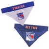Pets First NHL New York Rangers Reversible Bandana Size XX-Large for Dogs & Cats. 2 Sided Sports Bandana, Premium Embroidery Team Logo, Many NHL Teams Available view 1
