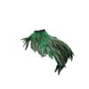 ihreesy Feather Shawl for Women,Feather Cape Shawl Natural Feather Neck Collar Feather Shrug Cape Shawl Halloween Costume Decoration,Green view 3