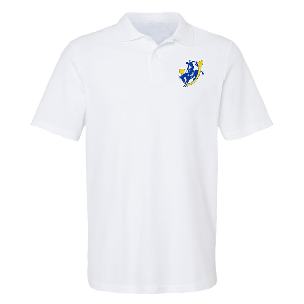 Campus Lab Southern Arkansas University Primary Logo Mens's Adult 100% Cotton Knit Polo Shirt, White, 3X-Large