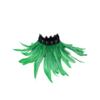 ihreesy Feather Scarf,Feather Neck Collar DIY Colorful Feather Shrug Cape Shoulder Wrap Feather Necklace Collar Accessories,Pure Green view 3