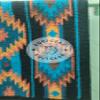 EQUIGEAR Western Show Horse Saddle Blanket New Zealand Wool Western Design Handmade Saddle Blanket Top Wool Pad Sensor Flex (Customization Available) ZB-010 (34x38) view 2
