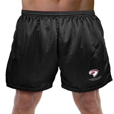 Campus Lab Fairmont State University Primary Logo Men's Adult Athletic Gym Shorts 7" Inseam, Black, Small