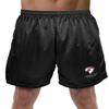 Campus Lab Fairmont State University Primary Logo Men's Adult Athletic Gym Shorts 7" Inseam, Black, Small view 1