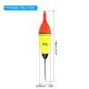 PATIKIL 0.5oz Lighted Fishing Slip Bobbers, 3 Pack EVA Light Up in Red Fishing Float for Night Fishing view 2