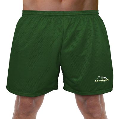 Campus Lab Le Moyne College Primary Logo Men's Adult Athletic Gym Shorts 7" Inseam, Hunter Green, X-Large