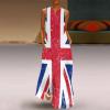 British Flag Women's Short Sleeve Maxi Dresses Casual Long Loose Dresses with Pockets XL view 2