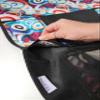 Kids Car Seat Organizer, Kick Mats Back Seat Protector with Touch Screen Tablet Holder, Cute car accessories for safe road trip, Travel Accessories with 6 Storage Pockets + thermo pocket view 4