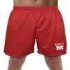 Monmouth College Primary Logo Men's Adult Athletic Gym Shorts 7" Inseam, Red, X-Large view 1