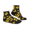 ZISHAK Yellow Flowers Butterflies Adult Sports Socks,No-Heel Casual Socks,Sailor Socks For Comfort And Style view 3