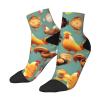 ZISHAK Cute Rooster Chickens Adult Sports Socks,No-Heel Casual Socks,Sailor Socks For Comfort And Style view 3