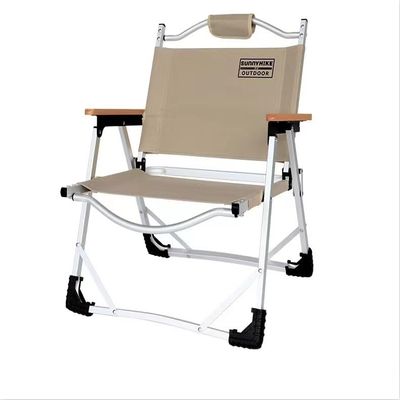 ADovz Outdoor Folding Chair, Aluminum Alloy Portable Camping Chair, Storage Bag Set, Fishing Chair, Moon Chair, (Size : Medium)