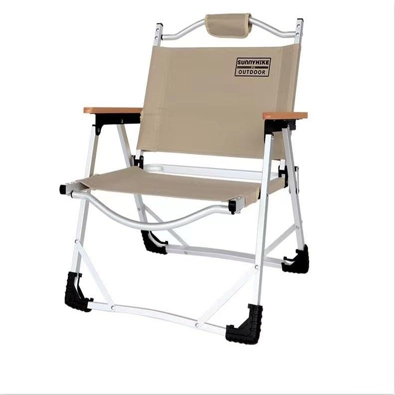 ADovz Outdoor Folding Chair, Aluminum Alloy Portable Camping Chair, Storage Bag Set, Fishing Chair, Moon Chair, (Size : Medium)
