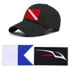 Gavigain Diving Flag Patches, Backpack Hat Embroidered Patches, Diving DIY Decorations Accessories Diving Flag Patches view 2