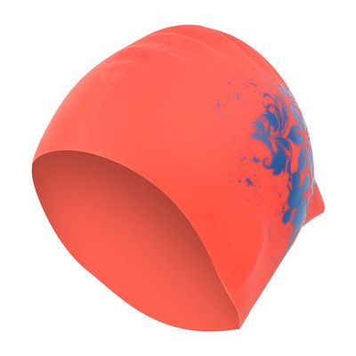 Long Hair Swimming Hat, Extra Large Swim Hats for Women Men Waterproof Silicone Unisex Swimming Hat for Long Hair, Dreadlocks, Weaves, Hair Extensions, Braids (Red)