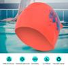Long Hair Swimming Hat, Extra Large Swim Hats for Women Men Waterproof Silicone Unisex Swimming Hat for Long Hair, Dreadlocks, Weaves, Hair Extensions, Braids (Red) view 2