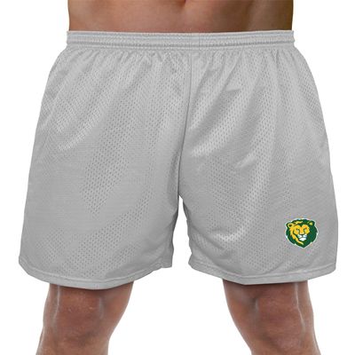 Campus Lab Southeastern Louisiana University Primary Logo Men's Adult Athletic Gym Shorts 7" Inseam, Silver, Large