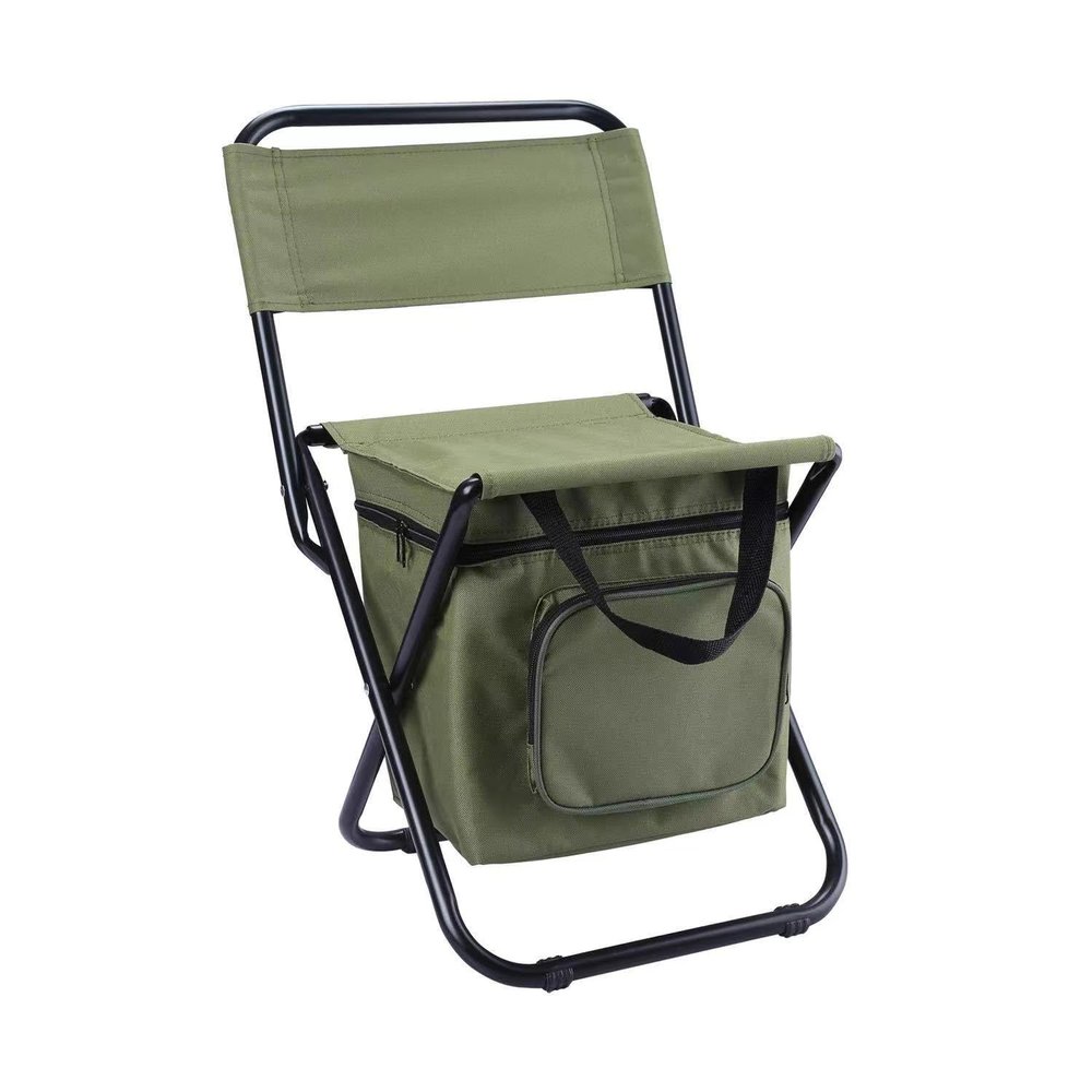 ADovz with Insulation Function Storage Function Outdoor Folding Chair, Aluminum Alloy Portable Camping Chair, Storage Bag Cover, Fishing Chair, Moon Chair,