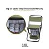 ADovz with Insulation Function Storage Function Outdoor Folding Chair, Aluminum Alloy Portable Camping Chair, Storage Bag Cover, Fishing Chair, Moon Chair, view 4
