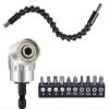 Screwdriver tool accessories 105-degree right-angle drill Hexagon flexible shaft extension bit kit power tool drilling kit (Color : Z-0121) view 1