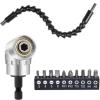 Screwdriver tool accessories 105-degree right-angle drill Hexagon flexible shaft extension bit kit power tool drilling kit (Color : Z-0121) view 2