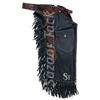 Sazaar Tack Western Leather Chinks Chaps Basket Weave Hand Tooled for Men Women Kids Custom Made Small Medium Large ST-CHI-058 (X-Large) view 1