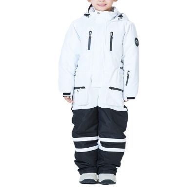 Kid One Piece Snowsuit Plus Size Ski Jumpsuit Boys Girls Winter Outdoor Gear Windproof Ski Jacket with Hood