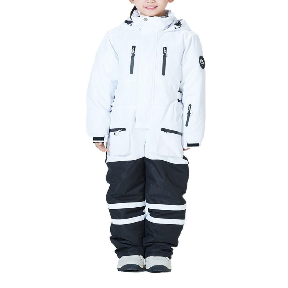 Kid One Piece Snowsuit Plus Size Ski Jumpsuit Boys Girls Winter Outdoor Gear Windproof Ski Jacket with Hood