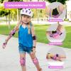 Adicop Kids Knee Pads for Girls Boys Toddler 3-8 Years Old Knee and Elbow Pads with Wrist Guards Youth Protective Gear Set for Skateboard Cycling Roller Bike Inline Scooter Skating view 2