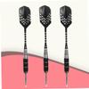 BESPORTBLE 3pcs Metal Darts Needle Tips Black Flights for Sports Events and Drop-Resistant Design for Indoor and view 2