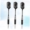 BESPORTBLE 3pcs Metal Darts Needle Tips Black Flights for Sports Events and Drop-Resistant Design for Indoor and view 3