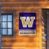 Washington UW Huskies Wordmark Logo House Flag Banner view 3