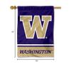 Washington UW Huskies Wordmark Logo House Flag Banner view 4