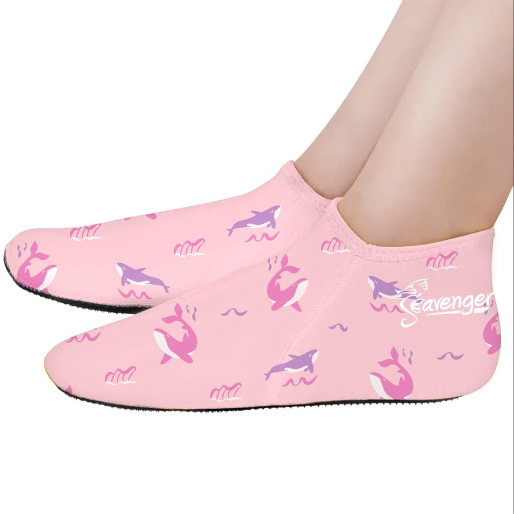 Seavenger Zephyr 3mm Neoprene Kid Diving Socks (Paradise Pink, Small)