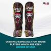 Muay Thai Shin Guards for Kickboxing Martial Arts BJJ Boxing Equipment MMA Training and Sparring Leg Guard with Instep Protection Pads (Fury-Golden, Small/Medium) view 4