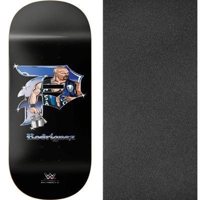 Warehouse Skateboards Primitive Skateboarding Paul Rodriguez Cold One Black Skateboard Deck - 8.62"" x 32.625"" with Jessup Grip Tape Black Griptape - Bundle of 2 Items