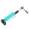 Sorandy 8inch Ice Auger for Fishing, Electric Ice Auger Kit Cordless Ice Drill Auger Ice Fishing Auger with Positioner, Extension Rod & Drill Adapter Ice Drill Auger for Fishing, Emergency view 4