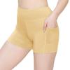 ALWAYS Women's 3" Yoga Shorts - Premium Soft Tummy Control Workout Stretch Solid Leggings Pants with Pockets Nude L view 1